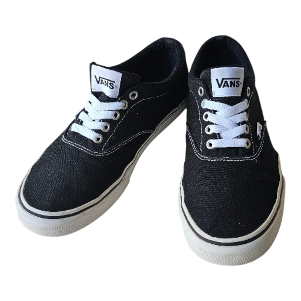 Vans Era Black Canvas Skate Shoes Men’s 8.5 Classic Streetwear Sneakers - Picture 2 of 16